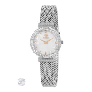 RELOJ MAREA SEÑORA CORREA DE MALLA ACERO ESF. BLANCA