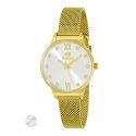 RELOJ MAREA SEÑORA CORREA MALLA ACERO IP DORADO, ESF. BLANCA 