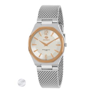 RELOJ MAREA SEÑORA CORREA MALLA ACERO ESF. IP ROSA