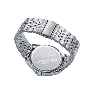 RELOJ MARK MADDOX CAB ACERO BRAZALETE ESF BLANCA 