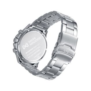 RELOJ MARK MADDOX CABALLERO BRAZALETE ACERO CRONO ESFERA AZUL 