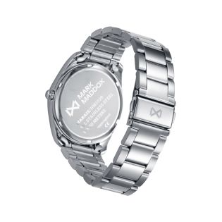 RELOJ MARK MADDOX CABALLERO BRAZALETE ACERO ESF. AZUL 