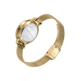 RELOJ MARK MADDOX CAB ACERO IP DORADO BRAZALETE