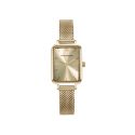 RELOJ MARK MADDOX SEÑORA ACERO IP DORADO MALLA ESF, CUADRADA 