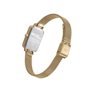 RELOJ MARK MADDOX SEÑORA ACERO IP DORADO MALLA ESF, CUADRADA 