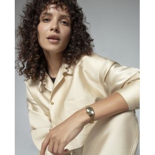 RELOJ MARK MADDOX SEÑORA ACERO IP DORADO MALLA ESF, CUADRADA 