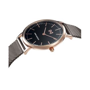 RELOJ MARK MADDOX SRA ACERO IP ROSA Y NEGRO BRAZALETE GEENWI
