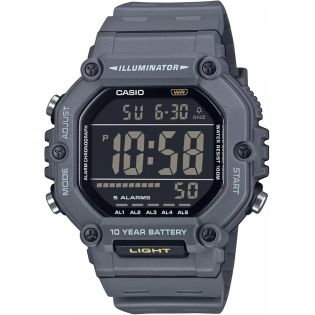 RELOJ CASIO DIGITAL CORREA GOMA ESF. NEGATIVO 