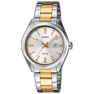 RELOJ CASIO ANALÓGICO BICOLOR 