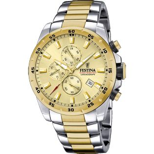 RELOJ FESTINA CAB CRONOGRAFO BICOLOR ESF CHAMPAN