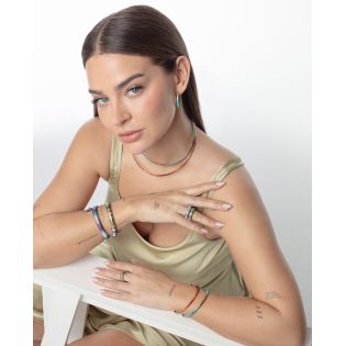 SOTIJA VICEROY FASHION ACERO Y CORDÓN AZUL 