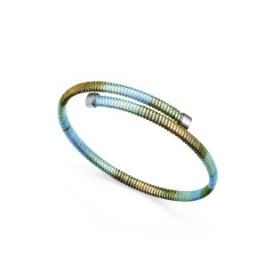 PULSERA VICEROY FASHION ACERO Y CORDON AZUL 