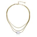 COLGANTE  VICEROY SEÑORA ACERO IP DORADO PERLA NATURAL