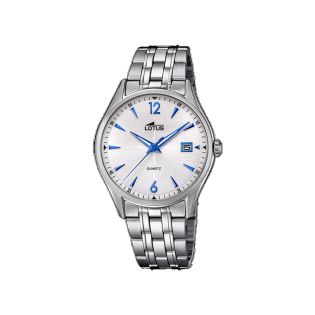 RELOJ LOTUS CAB ACERO ESF PLATA 