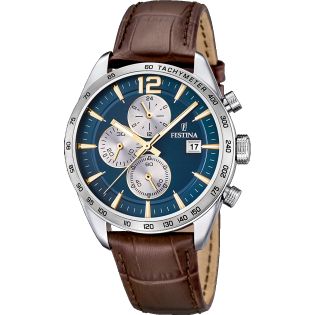 RELOJ FESTINA CAB CRONOGRAFO ACERO CORREA ESF AZOS