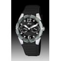 RELOJ LOTUS SRA ACERO CORREA ESF NEGRA
