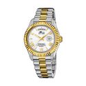 RELOJ LOTUS CAB ACERO BRAZALETEBICOLOR ESFERA PLATA