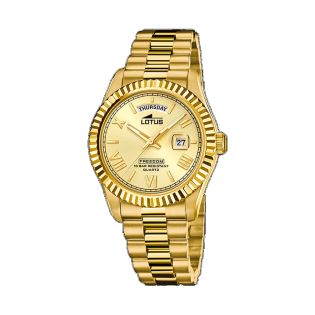 RELOJ LOTUS CAB ACERO ESF CHAMP.