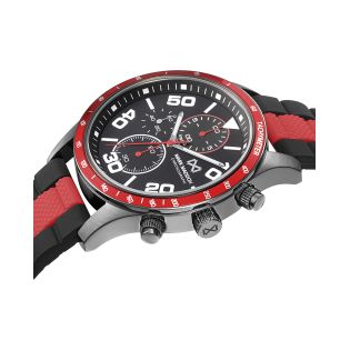 RELOJ MARK MADDOX CAB ACERO IP GRIS Y ALUMINIO  CORREA