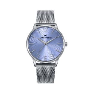 RELOJ MARK MADDOX SRA ACERO BRAZALETE MALLA ESF CELESTE