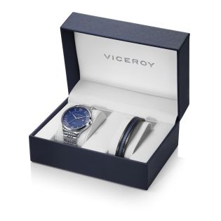 PACK RELOJ VICEROY ACERO BRAZALETE CAB Y PULSERA