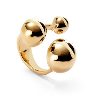 ANILLO UNODE50 SER INTREPIDA CHAPADO ORO