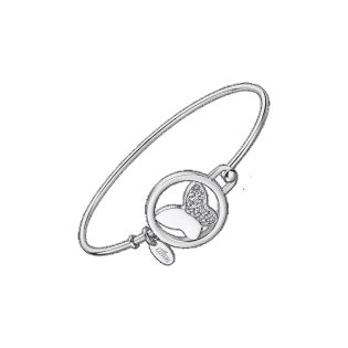 PULSERA LOTUS STYLE SRA ACERO MARIPOSA