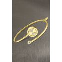 PULSERA LOTUS STYLE ACERO TREBOL