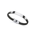PULSERA VICEROY CAB Q. CUERO TRENZADA MARRON