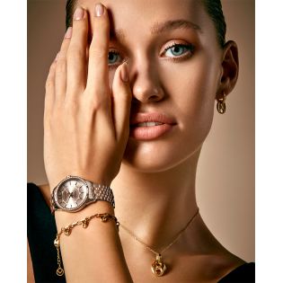 COLGANTE VICEROY ACERO IP DORADO CIRCONITAS