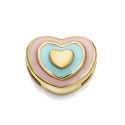 MOTIVO VICEROY ACERO IP DORADO CORAZON ROSA