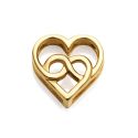 MOTIVO VIVEROY ACERO IP DORADO CORAZON ENTRELA