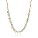 COLGANTE VICEROY ACERO IP DORADO Y PIEDRAS SRA