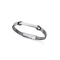 PULSERA VICEROY CAB ACERO Y PIEL