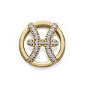 MOTIVO VICEROY ACERO IP DORADO CIRCULAR PISCIS