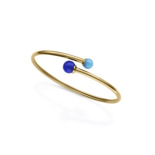 PULSERA VICEROY ACERO CHAPADO Y PIEDRA NATURAL ARO