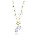 COLGANTE VICEROY SEÑORA ACERO IP DORADO MADRE PERLA 