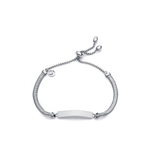 PULSERA VICEROY ACERO SRA PLACA
