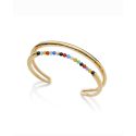 PULSERA VICEROY SRA ACERO DORADO BOLAS MULTICOLOR