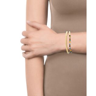 PULSERA VICEROY SRA ACERO DORADO BOLAS MULTICOLOR
