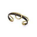 PULSERA VICEROY SRA ACERO Y PIEL IP DORADO