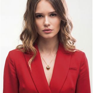 COLGANTE VICEROY FASHION ACERO IP DORADO CORAZÓN 