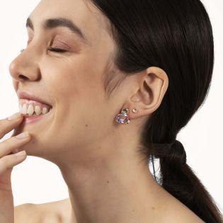 PENDIENTES VICTORIA CRUZ PLATA DE LEY CRISTAL