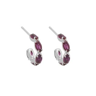 PENDIENTES VICTORIA CRUZ PLATA DE LEY PIEDRA COLOR