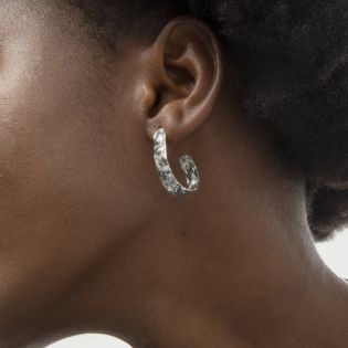 PENDIENTES VICTORIA CRUZ PLATA DE LEY LISOS