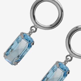 PENDIENTES VICTORIA CRUZ PLATA DE LEY CRISTAL