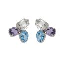 PENDIENTES VICTORIA CRUZ PLATA DE LEY CRISTAL COLOR