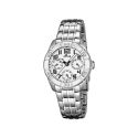 RELOJ LOTUS NIÑO MULTIF. ACERO ESF BLANCA