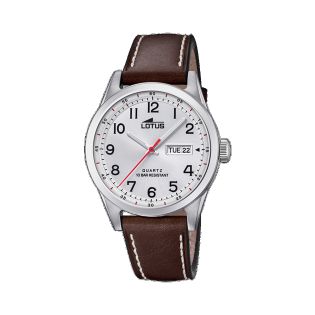 RELOJ LOTUS CAB ACRONO ACERO CORREA ESF BLANCA