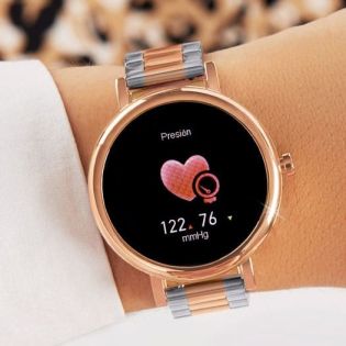 PULSERA DE ACTIVIDAD MAREA CORREA METÁLICA BITONO 
